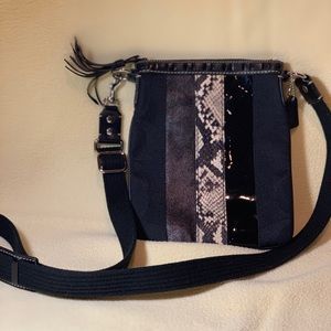 Snakeskin Coach Crossbody bag